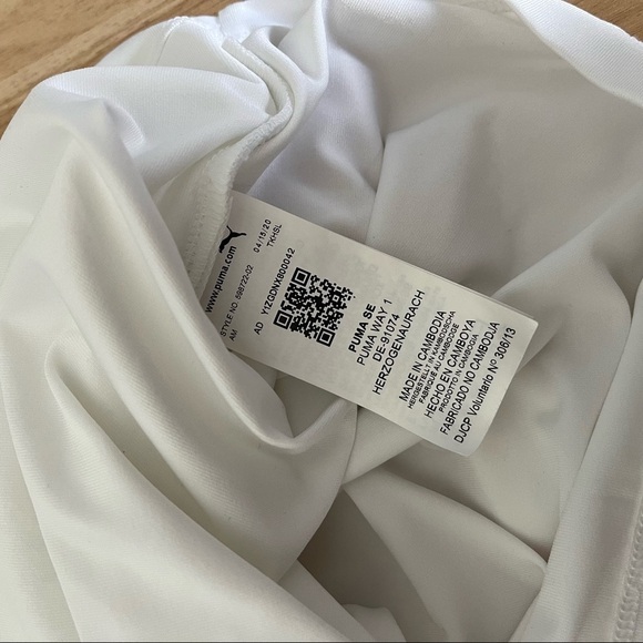 PUMA sz M Central Saint Martins White Wrap Top w/ Orange Strap - Picture 9 of 11